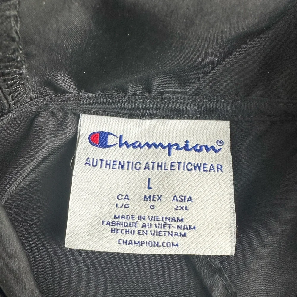 Champion Black Athleticwear Vanderbilt‎ windbreaker with hood size large